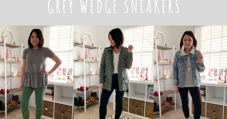 Wedge 2025 sneakers grey